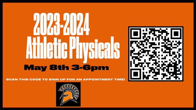 2023-2024 Athletic Physicals poster
